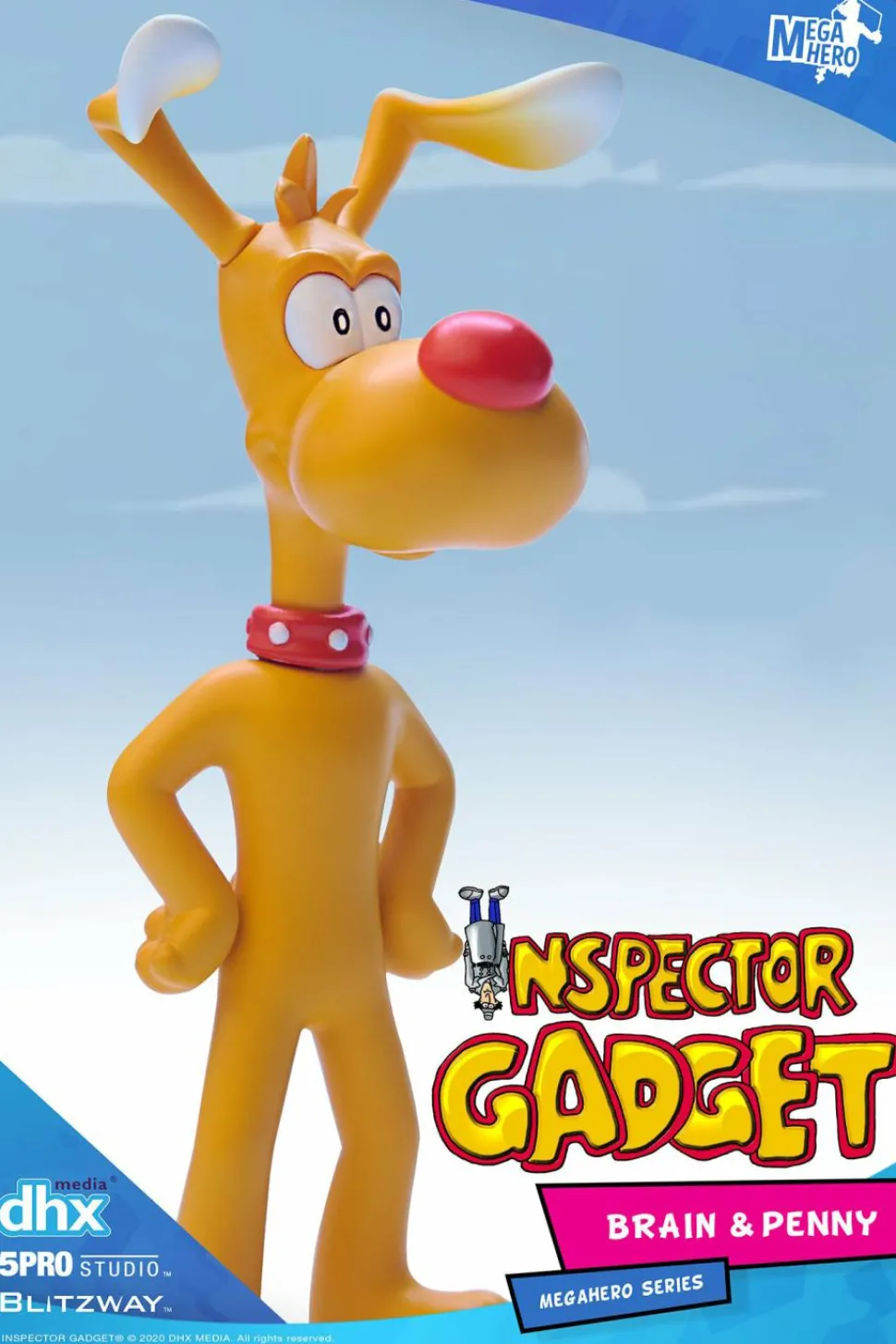Inspector Gadget - Brain & Penny 1/12th Scale Action Figures (Set of 2)
