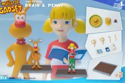 Inspector Gadget - Brain & Penny 1/12th Scale Action Figures (Set of 2)