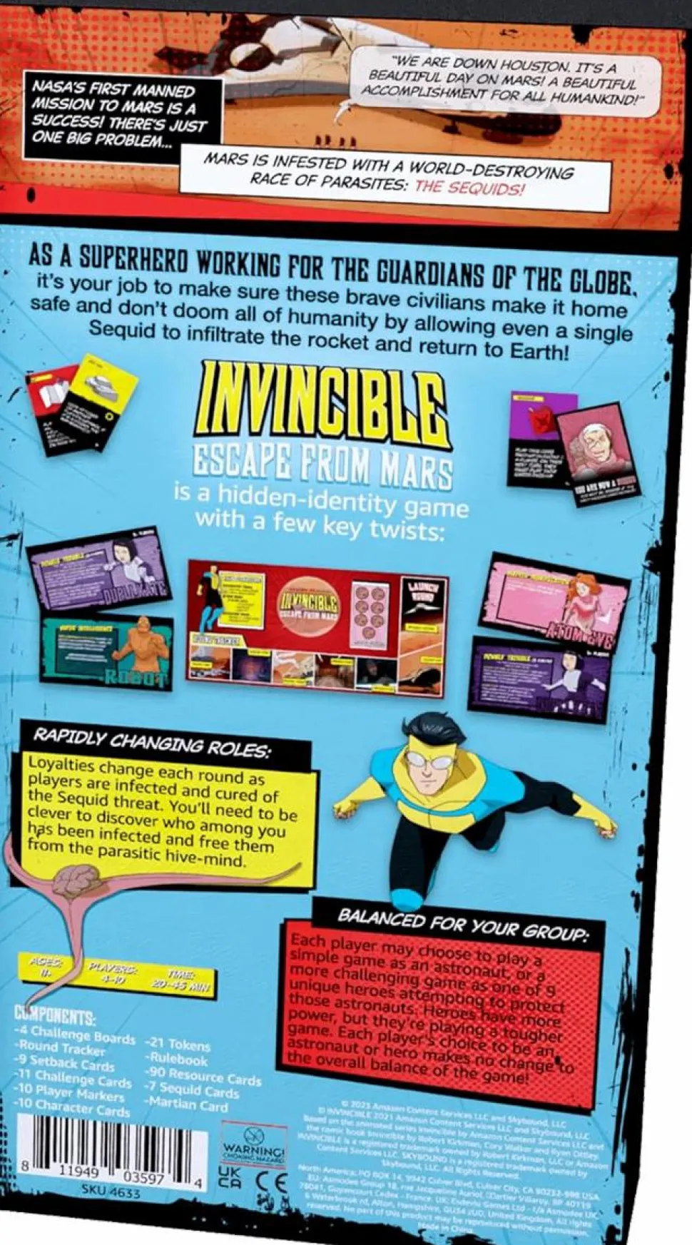 Invincible (2021) - Escape From Mars Card Game