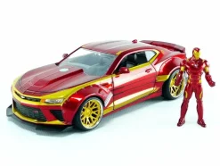 Iron Man - 2016 Chevy Camaro with Iron Man 1/24th Scale Hollywood Rides Die-Cast Vehicle