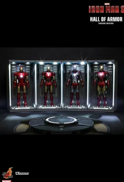 Iron Man 3 - Hall of Armor 1/6th Scale Hot Toys Action Figure Diorama Accessory (Set of 4)