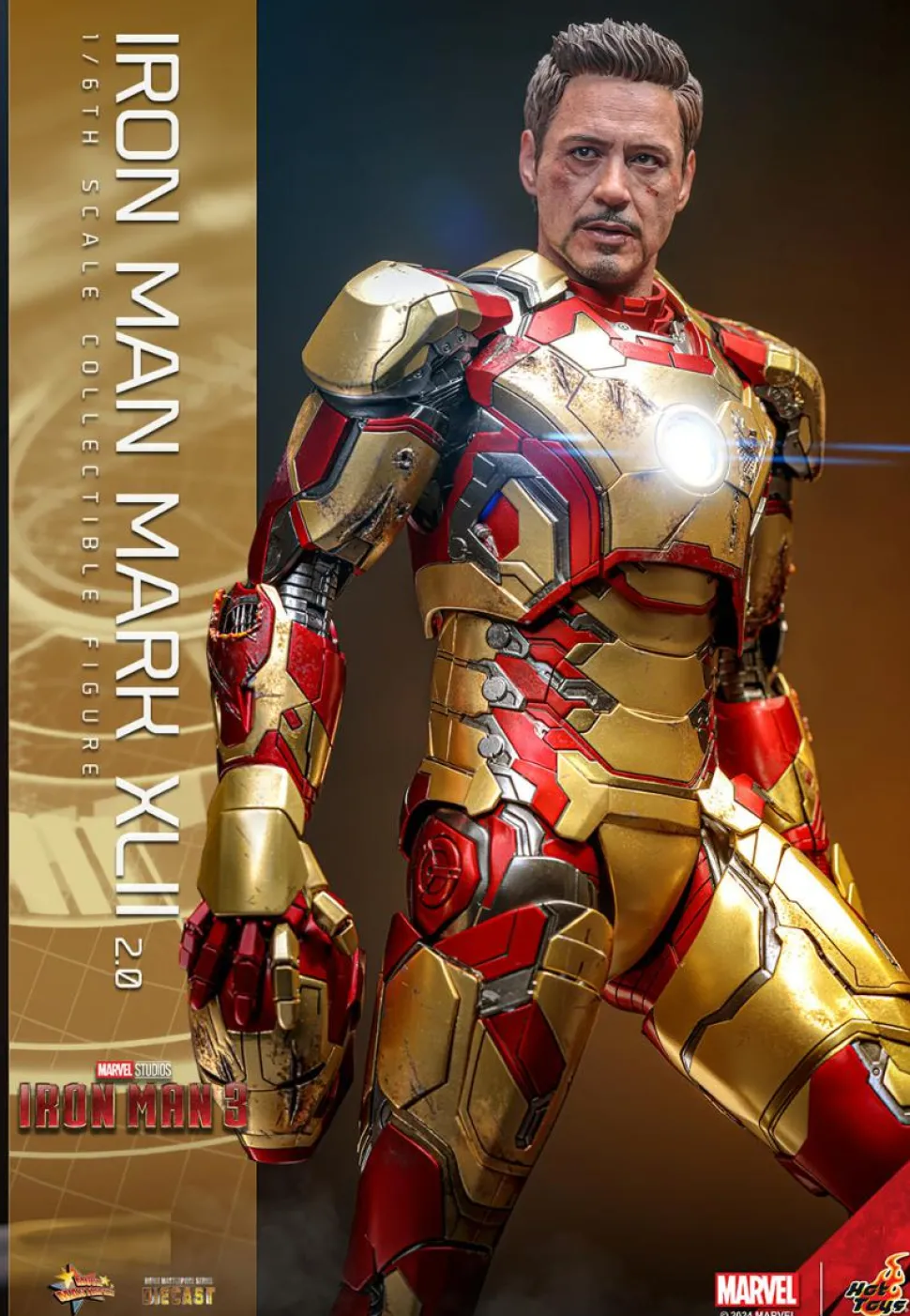 Iron Man 3 - Iron Man Mark XLII 42 (2.0) 1/6th Scale Hot Toys Action Figure