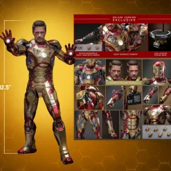 Iron Man 3 - Iron Man Mark XLII 42 (2.0) Deluxe 1/6th Scale Hot Toys Action Figure