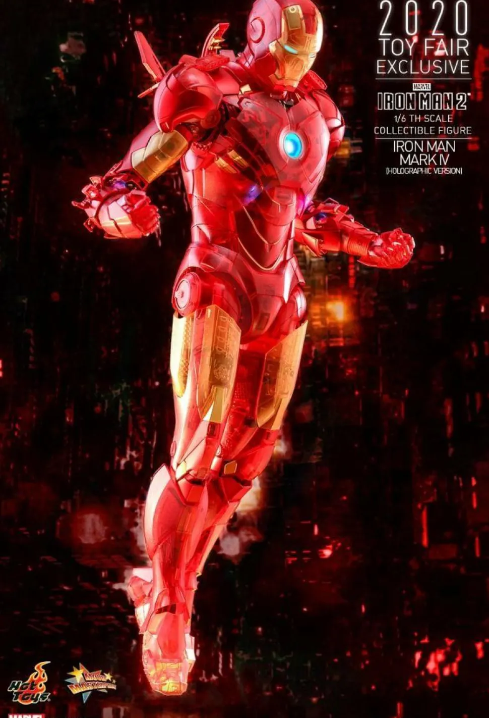 Iron Man 2 - Iron Man Mark IV Holographic Version 1/6th Scale Hot Toys Action Figure (2020 Toy Fair Exclusive) (Int Sales Only)