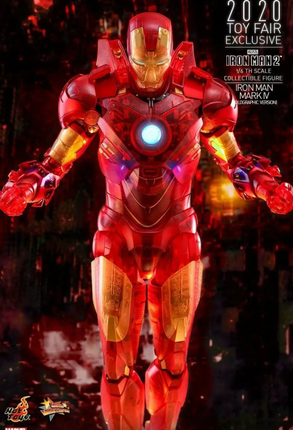 Iron Man 2 - Iron Man Mark IV Holographic Version 1/6th Scale Hot Toys Action Figure (2020 Toy Fair Exclusive) (Int Sales Only)