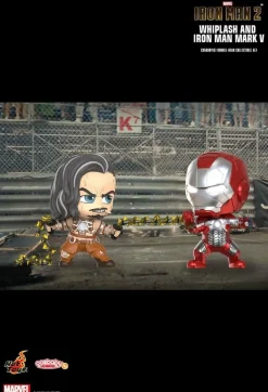 Iron Man 2 - Iron Man Mark V & Whiplash Cosbaby (S) Hot Toys Figure Collectible Set
