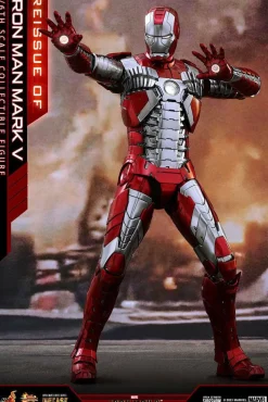 Iron Man 2 - Iron Man Mark V (5) 1/6th Scale Hot Toys Die-Cast Action Figure