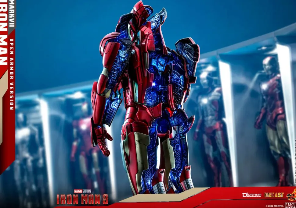 Iron Man 3 - Iron Man Mark VII Open Armor Version Die-Cast 1/6th Scale Hot Toys Diorama Statue
