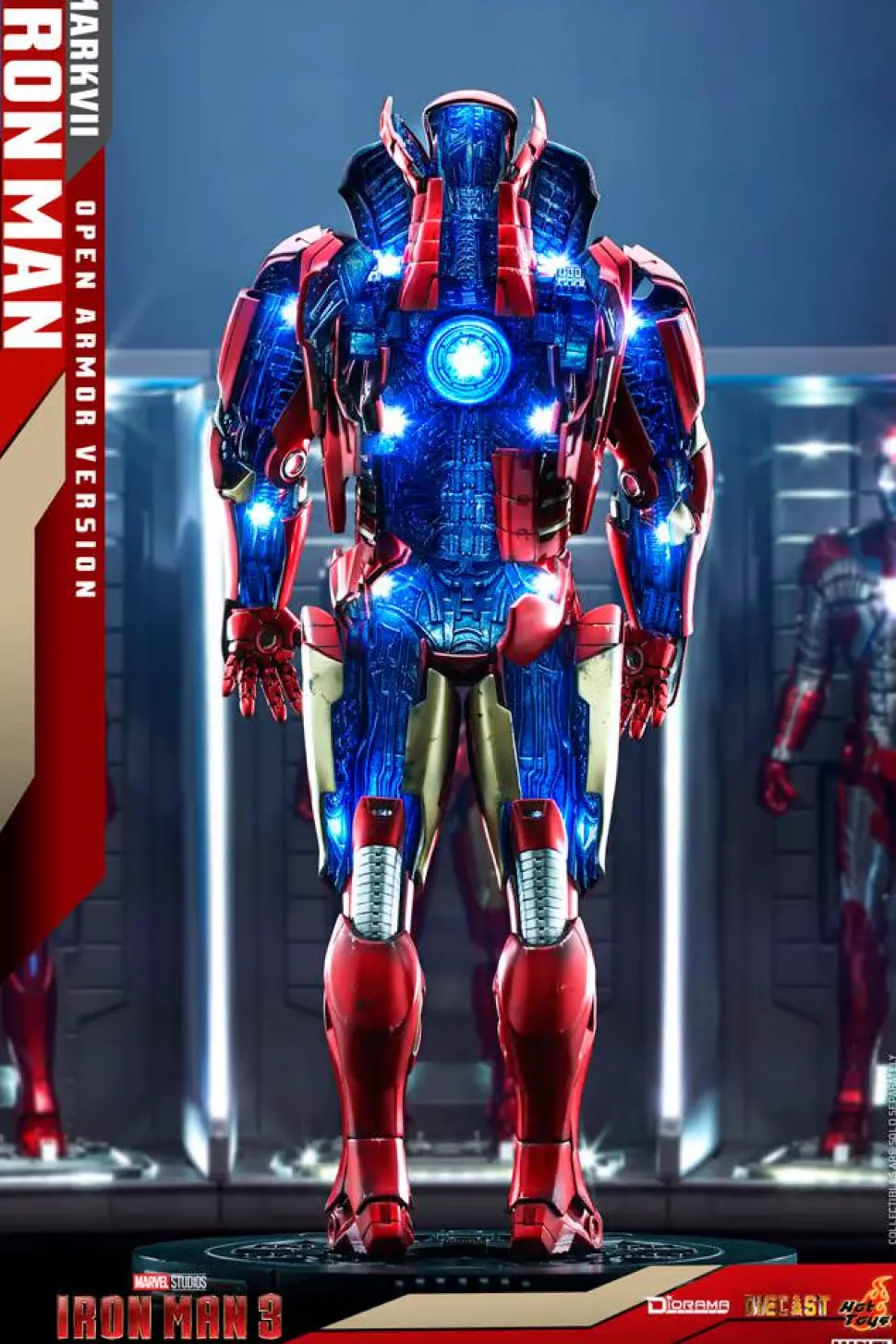 Iron Man 3 - Iron Man Mark VII Open Armor Version Die-Cast 1/6th Scale Hot Toys Diorama Statue