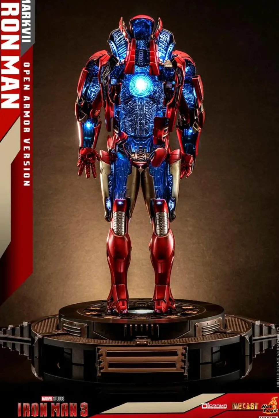 Iron Man 3 - Iron Man Mark VII Open Armor Version Die-Cast 1/6th Scale Hot Toys Diorama Statue