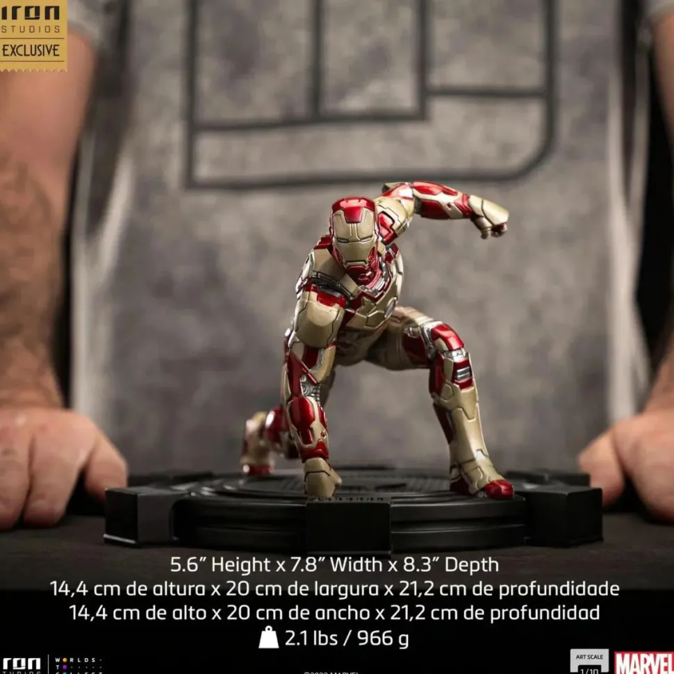 Iron Man 3 - Iron Man Mark XLII (42) Infinity Saga Deluxe 1/10th Scale Statue (2023 CCXP Event Exclusive)