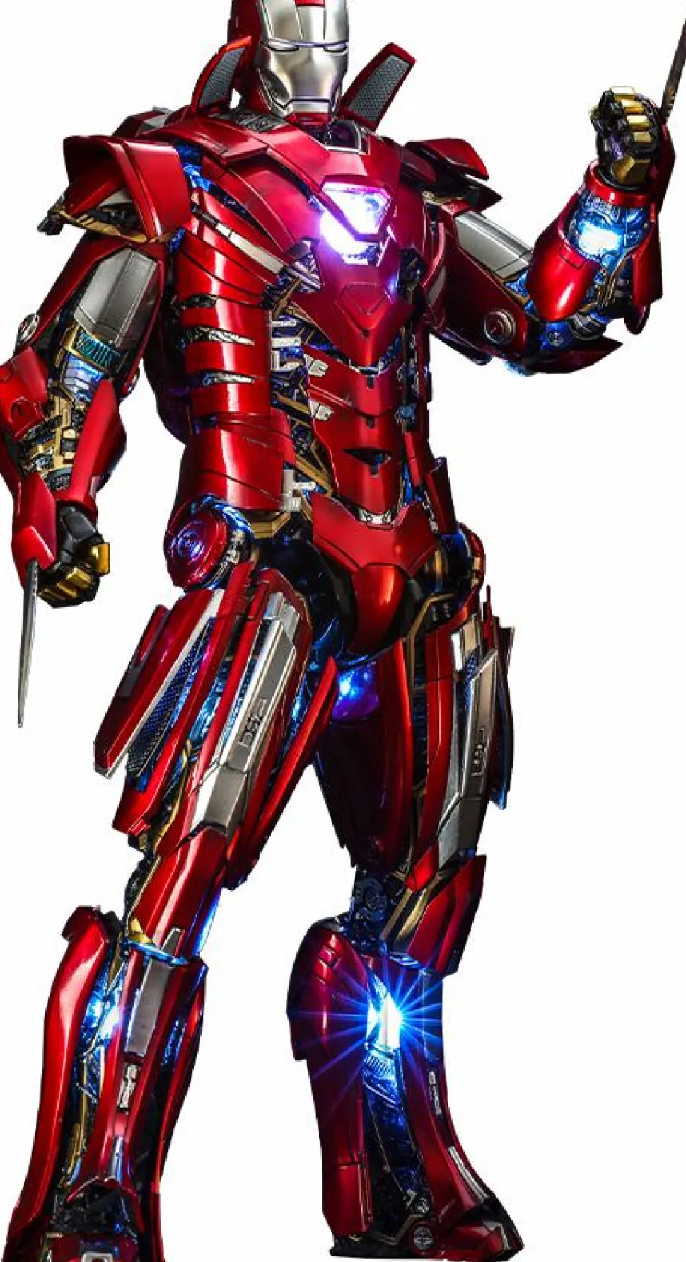 Iron Man 3 - Iron Man Silver Centurion Armour Suit-Up Version 1/6th Scale Die-Cast Hot Toys Action Figure