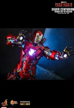 Iron Man 3 - Iron Man Silver Centurion Armour Suit-Up Version 1/6th Scale Die-Cast Hot Toys Action Figure