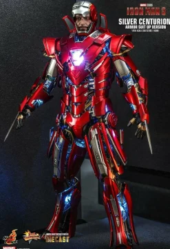 Iron Man 3 - Iron Man Silver Centurion Armour Suit-Up Version 1/6th Scale Die-Cast Hot Toys Action Figure