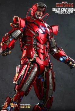 Iron Man 3 - Iron Man Silver Centurion Armour Suit-Up Version 1/6th Scale Die-Cast Hot Toys Action Figure