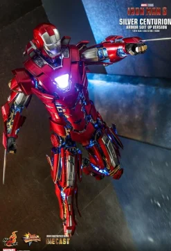 Iron Man 3 - Iron Man Silver Centurion Armour Suit-Up Version 1/6th Scale Die-Cast Hot Toys Action Figure