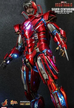 Iron Man 3 - Iron Man Silver Centurion Armour Suit-Up Version 1/6th Scale Die-Cast Hot Toys Action Figure