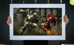 Iron Man (2008) - Iron Man vs Iron Monger Fine Art Print by Adi Granov