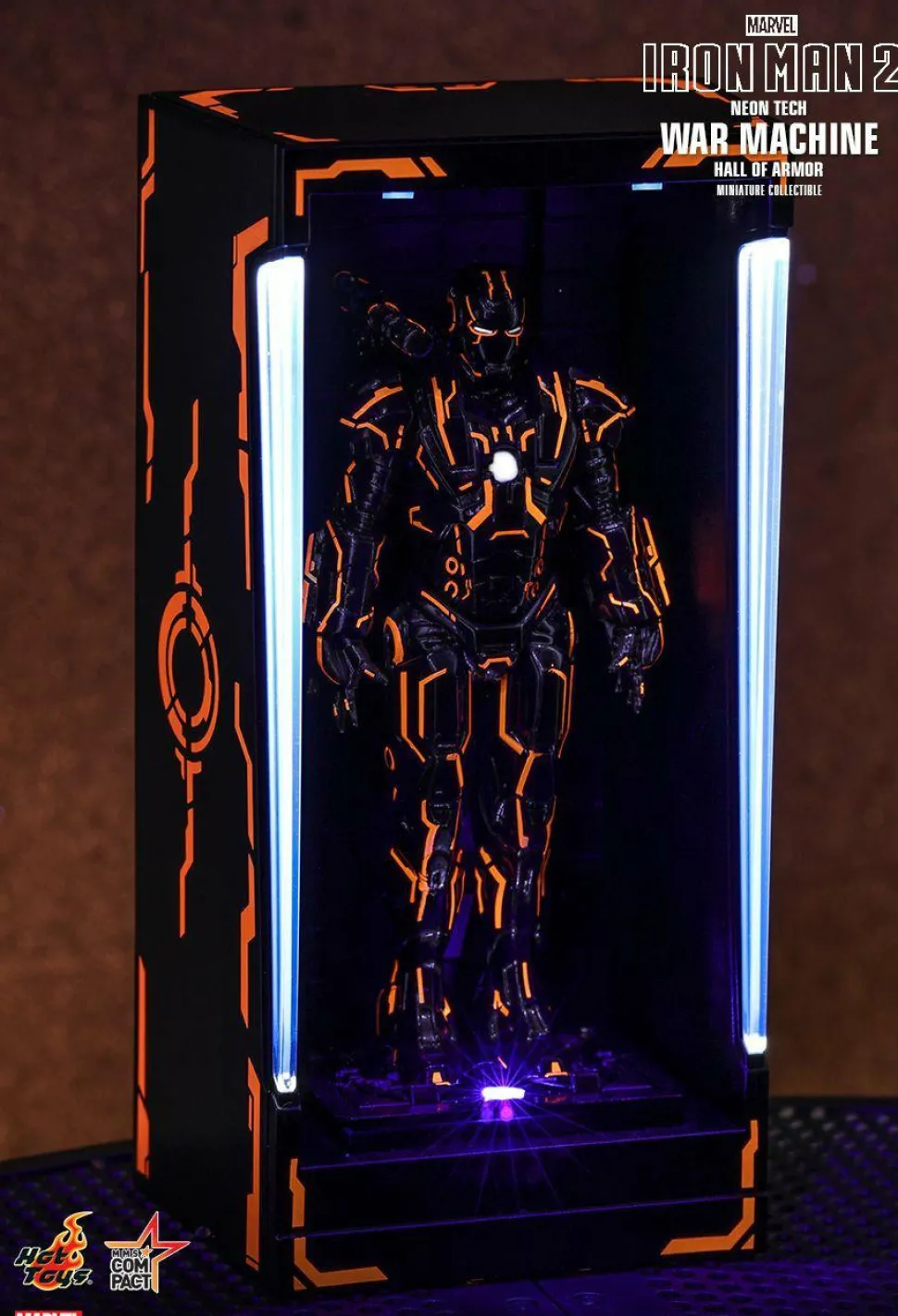 Iron Man 2 - Neon Tech War Machine Hall of Armour 5" Diorama Statue