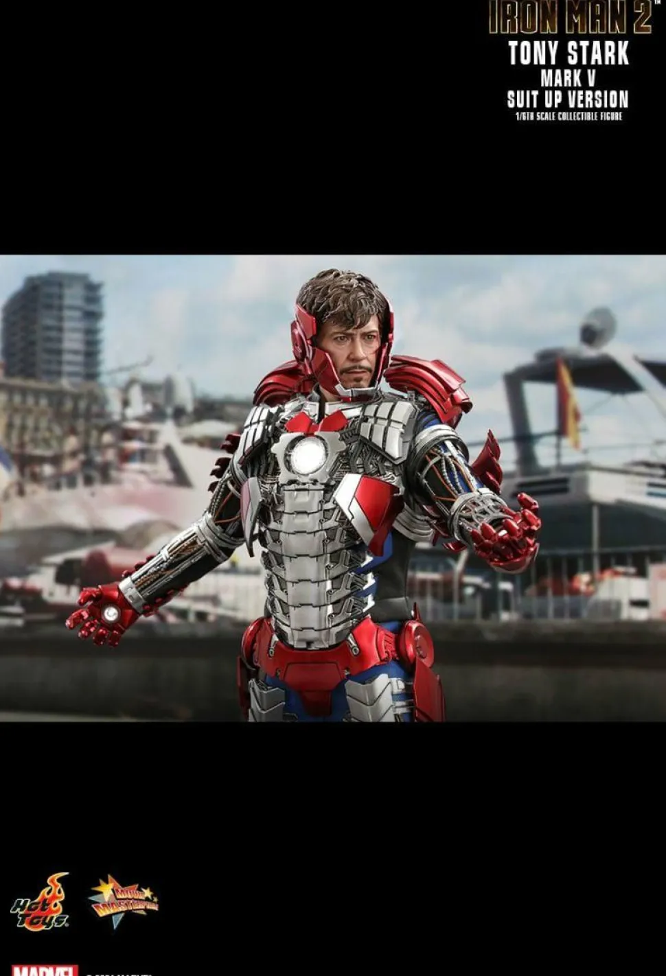 Iron Man 2 - Tony Stark Mark V Suit Up Version 1/6th Scale Hot Toys Action Figure