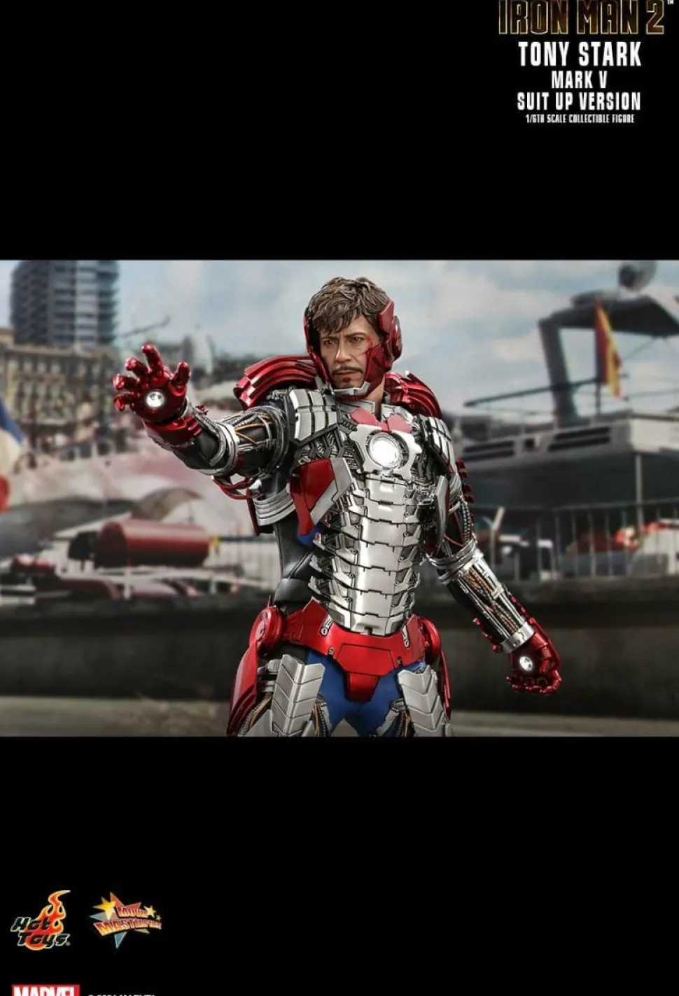 Iron Man 2 - Tony Stark Mark V Suit Up Version 1/6th Scale Hot Toys Action Figure