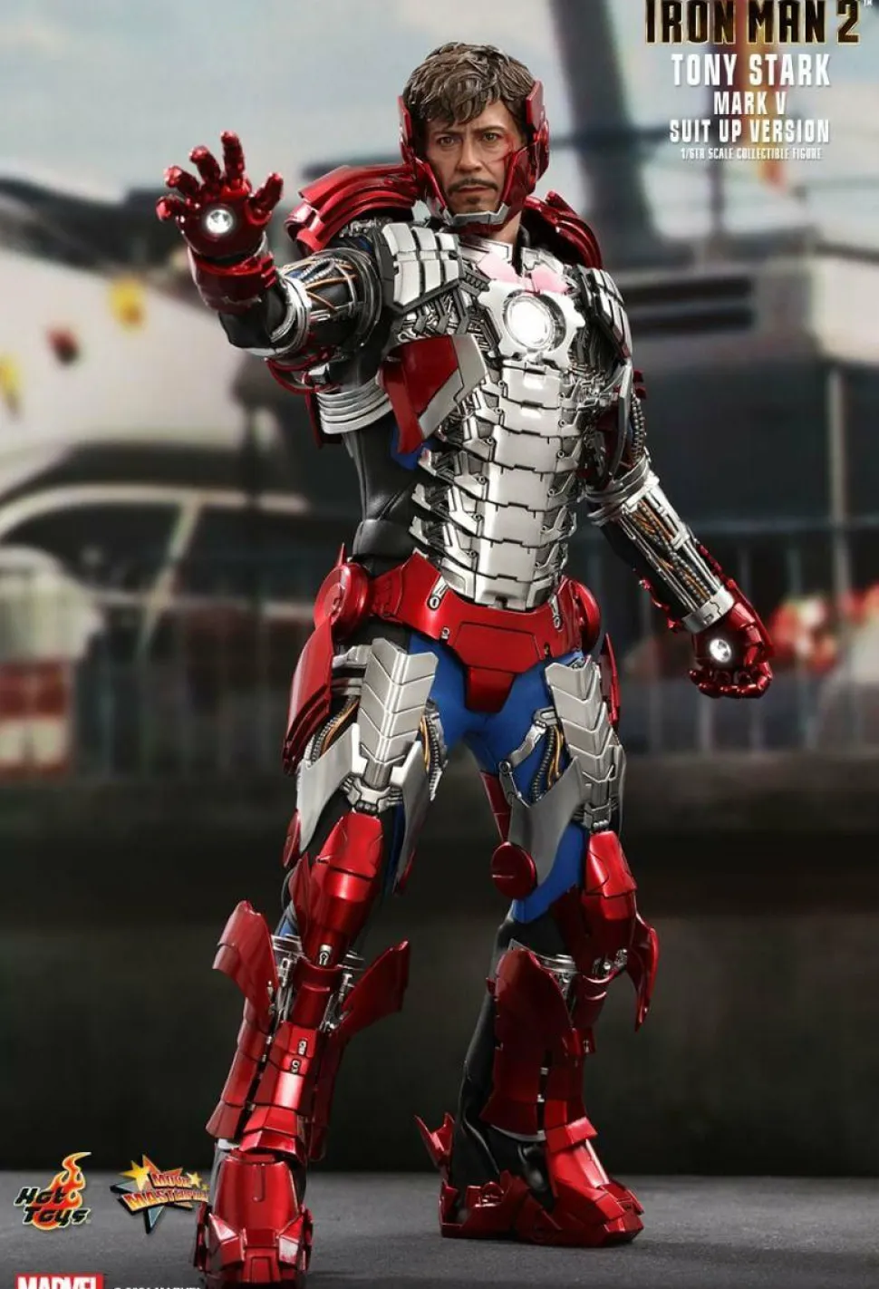 Iron Man 2 - Tony Stark Mark V Suit Up Version 1/6th Scale Hot Toys Action Figure