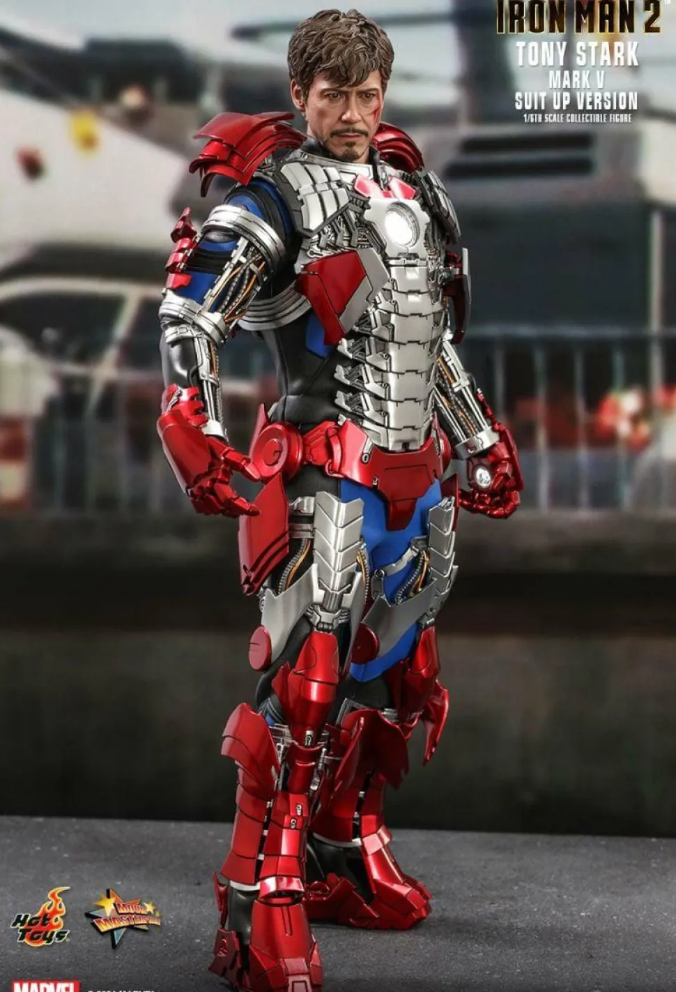 Iron Man 2 - Tony Stark Mark V Suit Up Version 1/6th Scale Hot Toys Action Figure