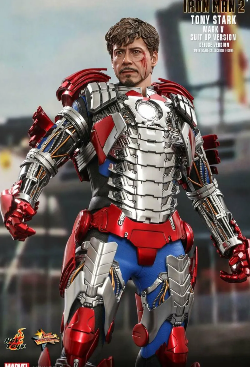 Iron Man 2 - Tony Stark Mark V Suit Up Version Deluxe 1/6th Scale Hot Toys Action Figure