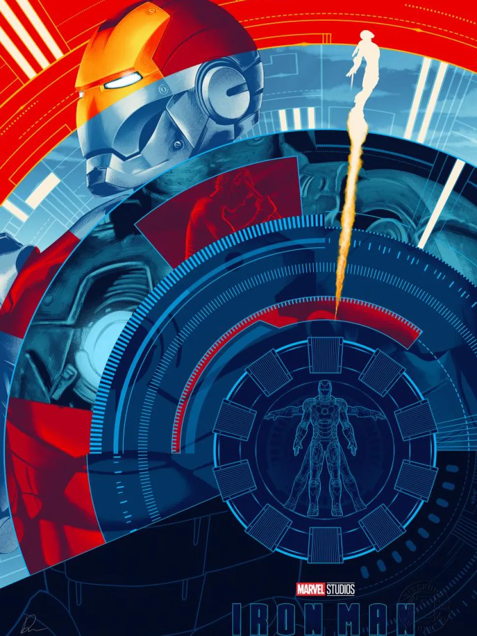 Iron Man - Iron Man Fine Art Print by Doaly