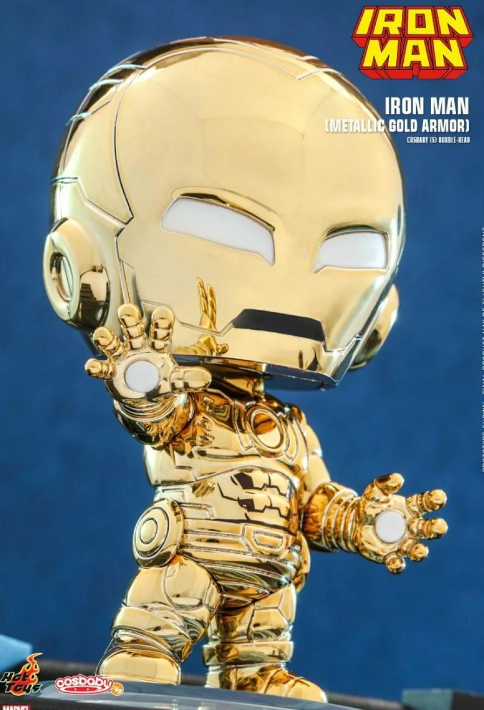 Iron Man - Iron Man Metallic Gold Armour Cosbaby (S) Hot Toys Figure
