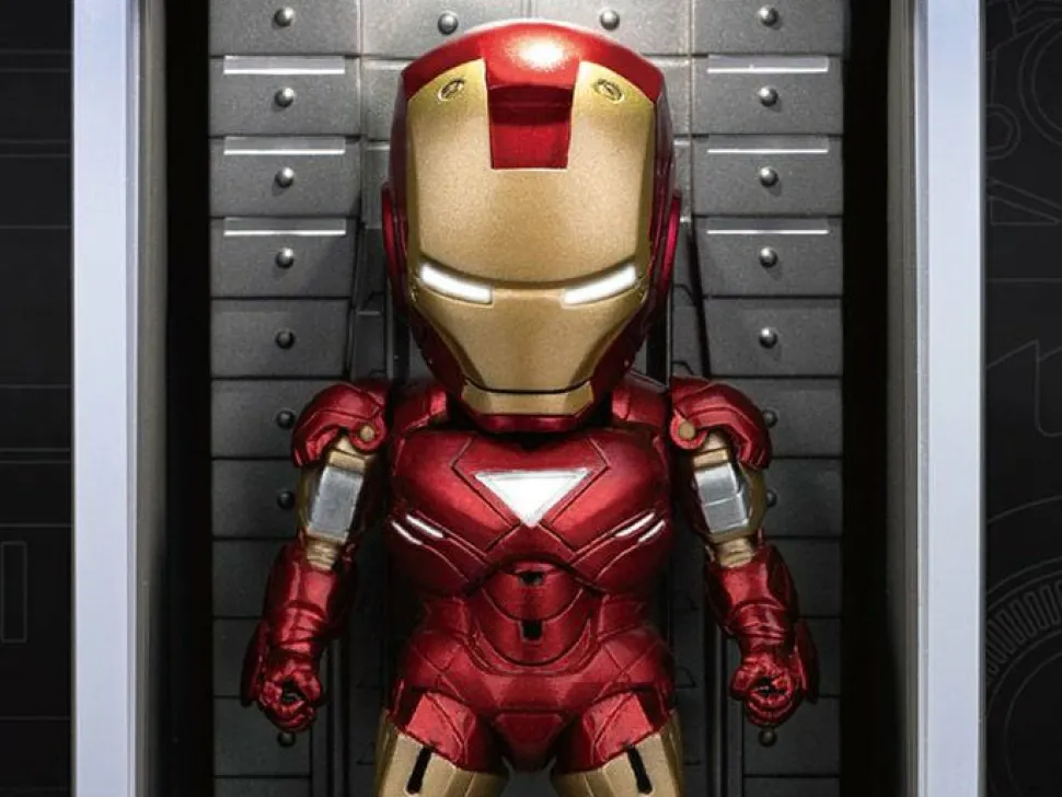 Iron Man - Iron Man MK VI 3” Mini Egg Attack Action Figure with Hall of Armour Display (Previews Exclusive)