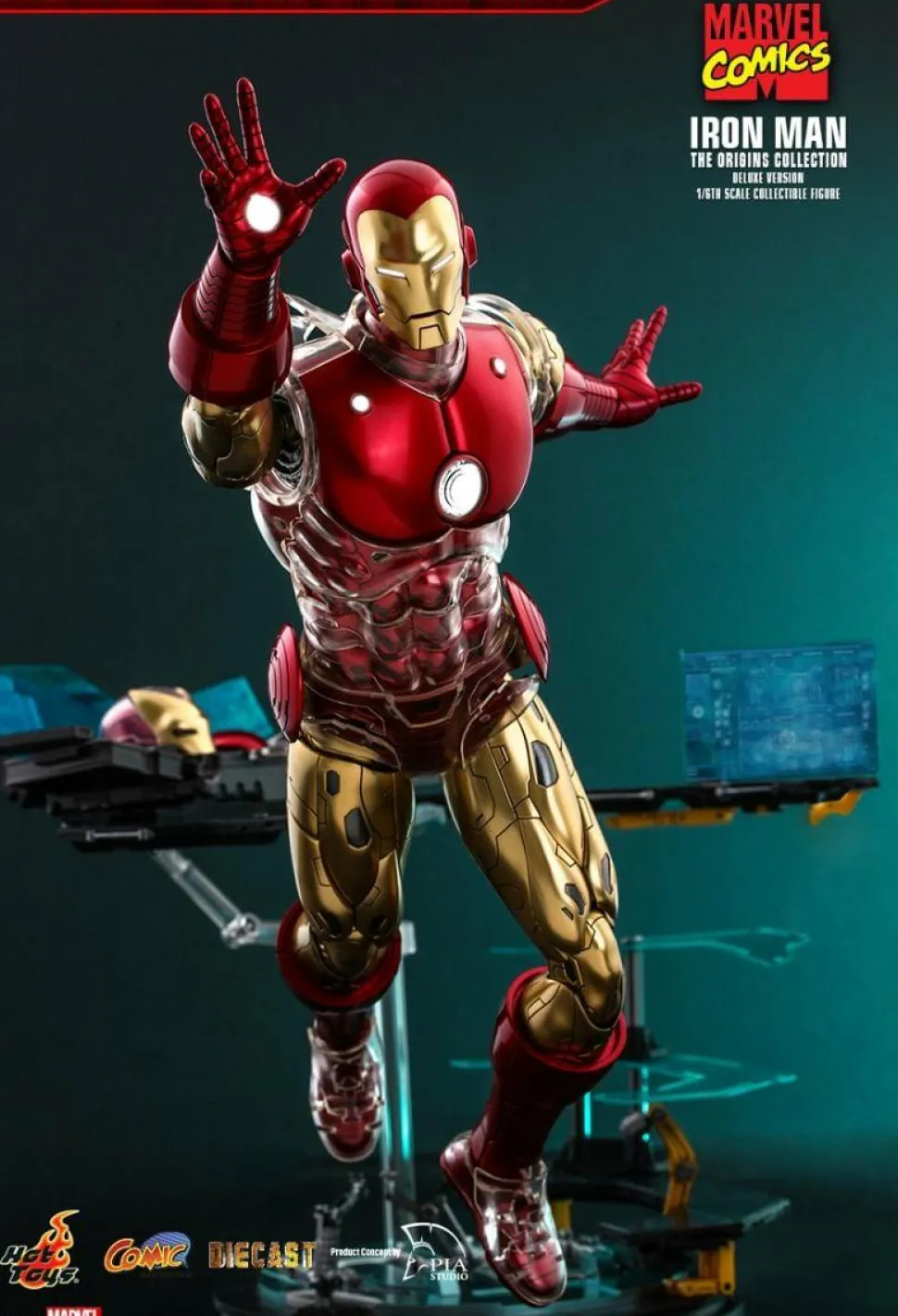 Iron Man - Iron Man The Origins Collection Deluxe 1/6th Scale Die-Cast Hot Toys Action Figure