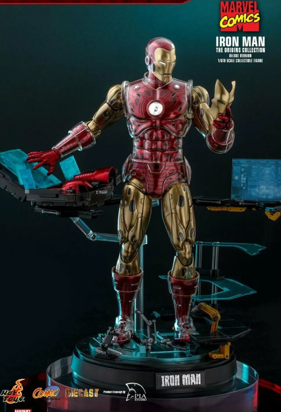 Iron Man - Iron Man The Origins Collection Deluxe 1/6th Scale Die-Cast Hot Toys Action Figure