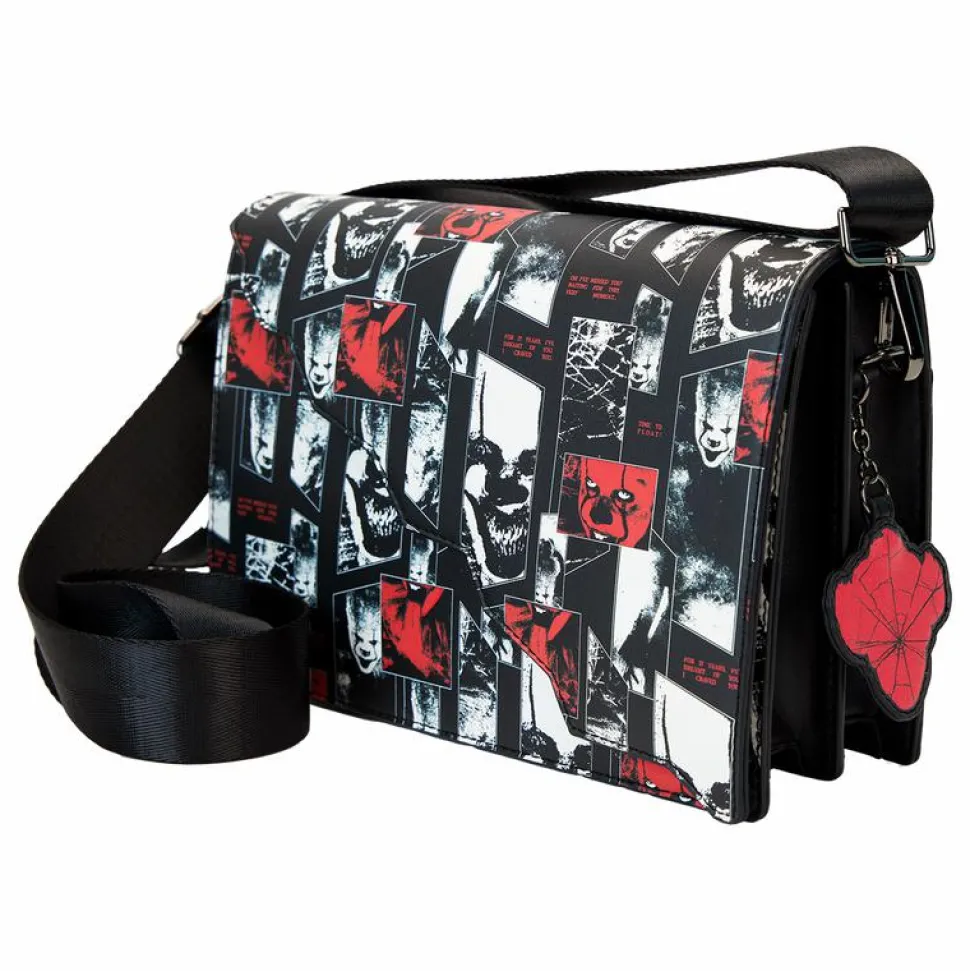 It (2017) - I Heart Horror Pennywise Glow in the Dark 6" Faux Leather Crossbody Bag