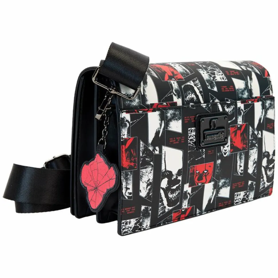 It (2017) - I Heart Horror Pennywise Glow in the Dark 6" Faux Leather Crossbody Bag