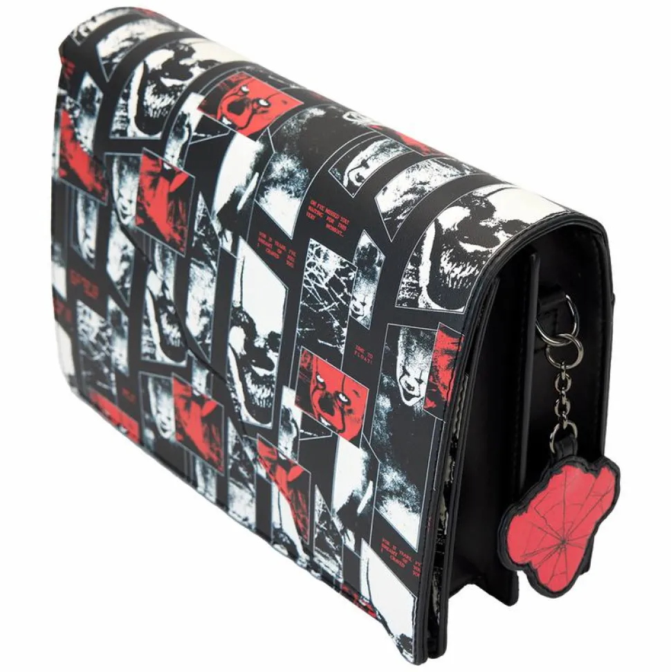 It (2017) - I Heart Horror Pennywise Glow in the Dark 6" Faux Leather Crossbody Bag
