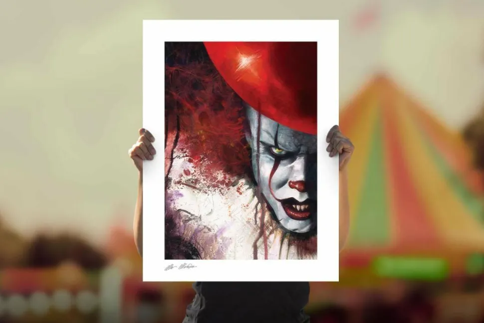 IT - Pennywise: Truth or Dare Fine Art Print by Marco Mastrazzo