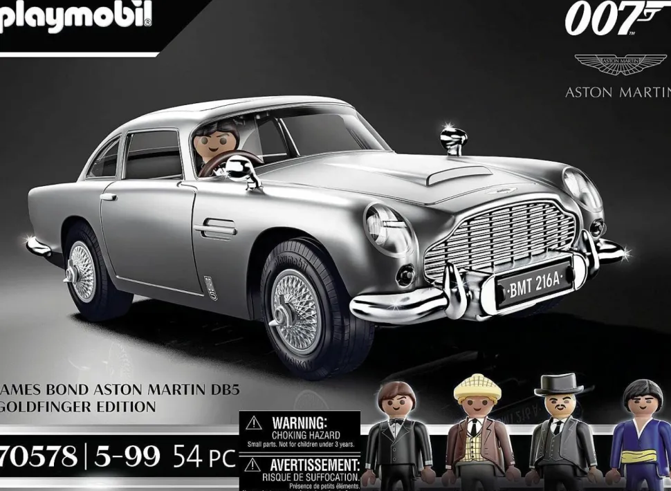 James Bond - Aston Martin DB5 Goldfinger Edition Playmobile Vehicle Playset (70578)