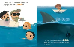Jaws - Big Shark, Little Boat: A Book of Opposites Funko Pop! Little Golden Book Hardcover Book