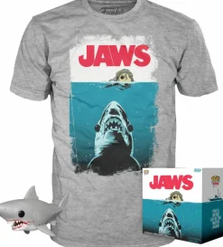 Jaws - Bloody Great White Shark 6" Super Sized Pop! Vinyl Figure & T-Shirt Box Set