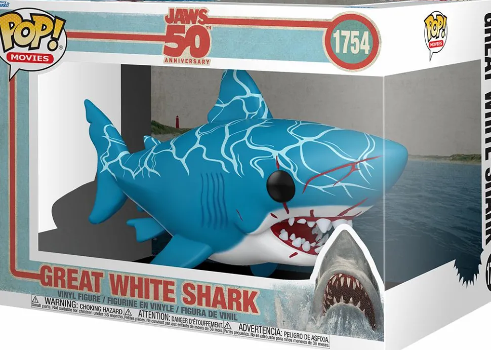 Jaws - Great White Shark 50th Anniversary 6" Super Sized Pop! Vinyl Figure