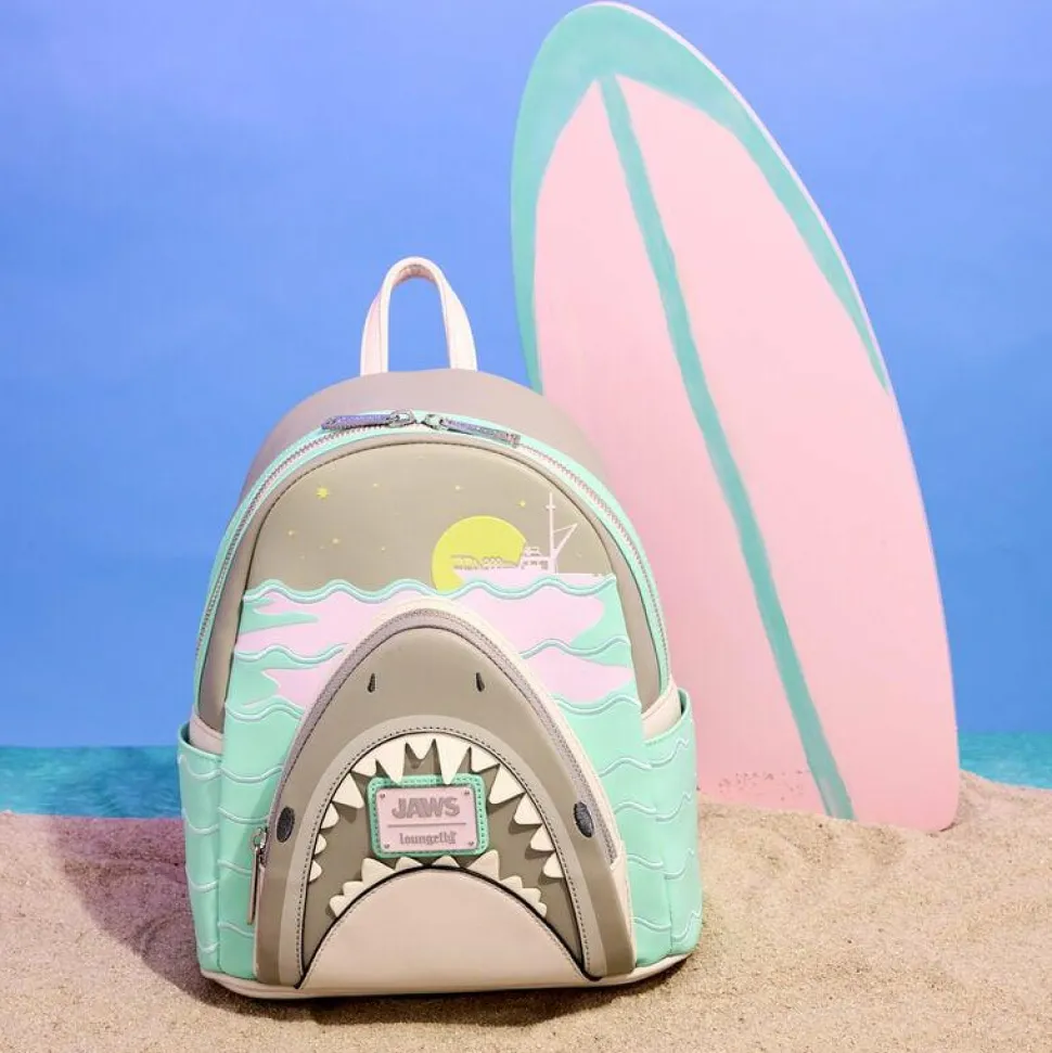 Jaws - Jaws Glow in the Dark 10" Faux Leather Mini Backpack