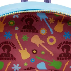 Jimi Hendrix - Psychedelic Landscape Glow in the Dark 11” Faux Leather Mini Backpack
