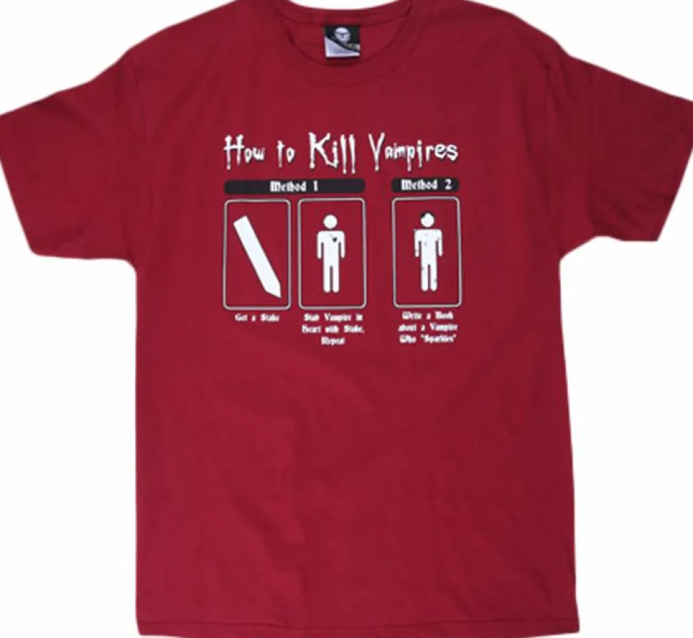J!nx - How To Kill A Vampire Cardinal Red Male T-Shirt