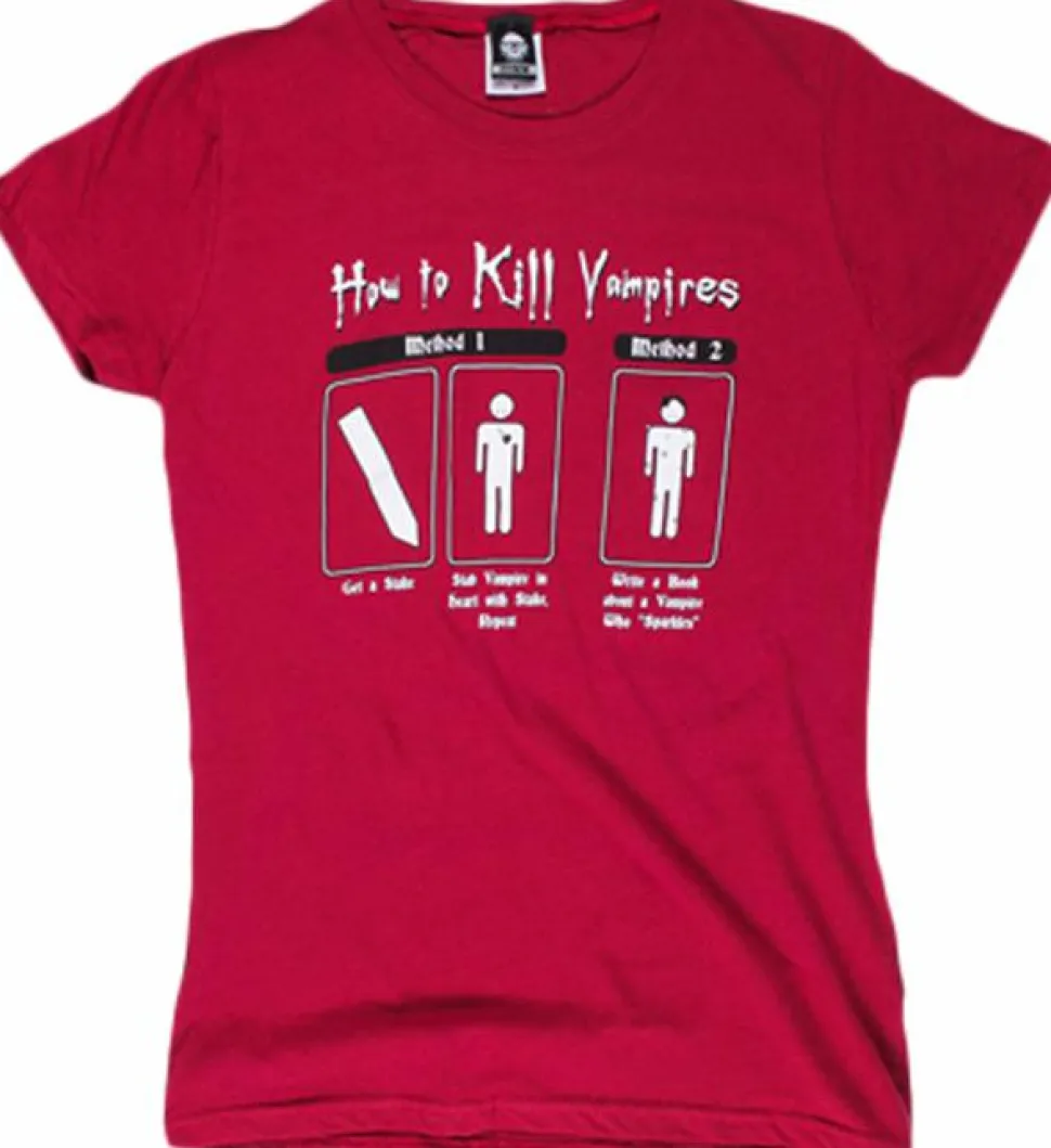J!nx - How To Kill A Vampire Cardinal Red Female T-Shirt