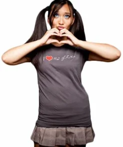 J!nx - I Love My Geek Smoke Grey Female T-Shirt