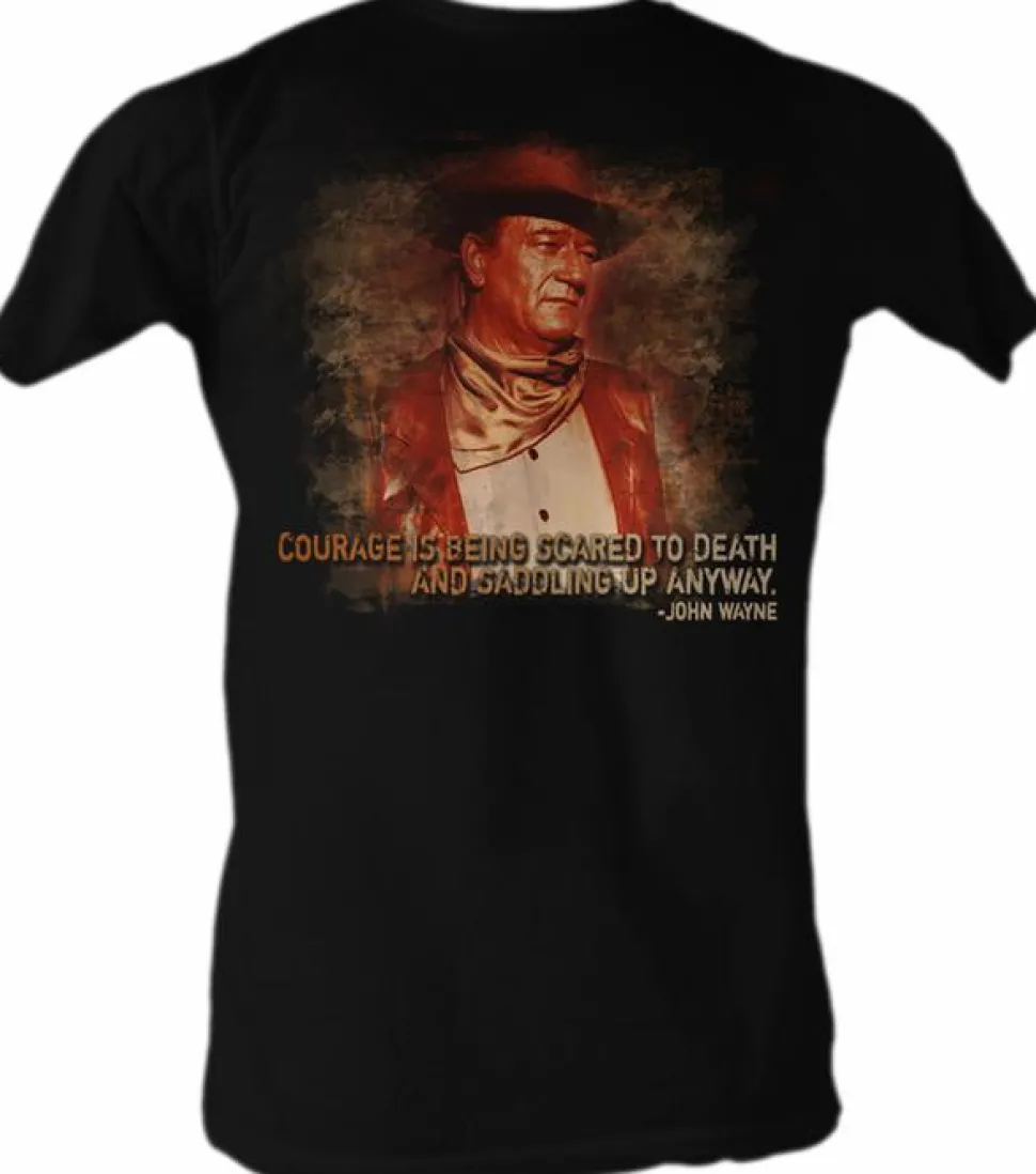 John Wayne - Courage Black Male T-Shirt