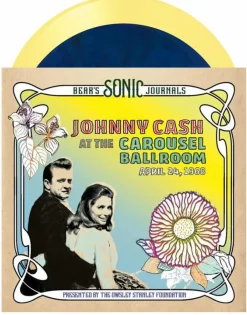 Johnny Cash - At the Carousel Ballroom April 24, 1968 Deluxe 2xLP Vinyl Record Box Set (Blue Clear Marbled & Yellow Clear Marbled Coloured Vinyl)