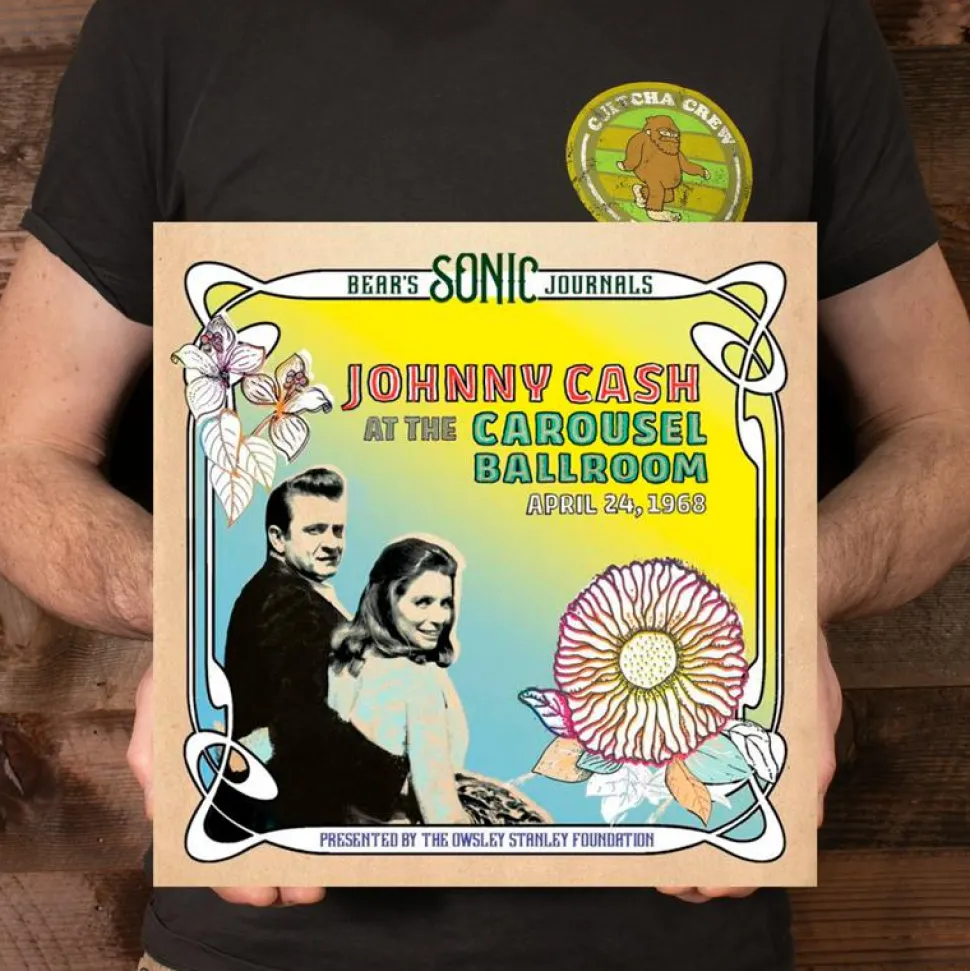 Johnny Cash - At the Carousel Ballroom April 24, 1968 Deluxe 2xLP Vinyl Record Box Set (Blue Clear Marbled & Yellow Clear Marbled Coloured Vinyl)