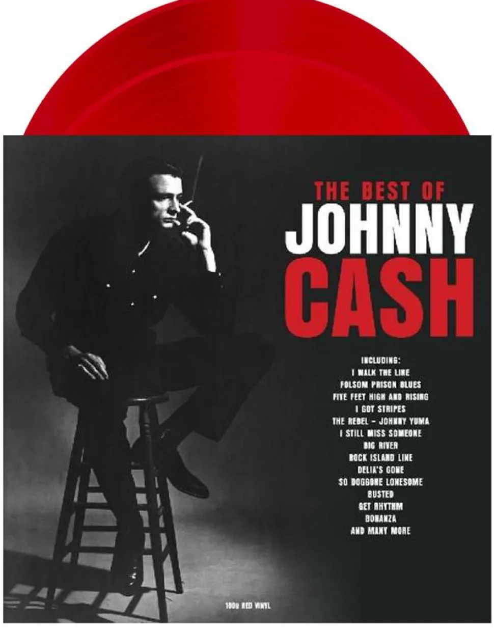 Johnny Cash - The Best of Johnny Cash 2xLP Vinyl Record (Red Coloured Vinyl)